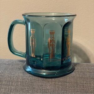 Vintage Museum of Science and Industry, Chicago Blue Glass Mug *Made in USA